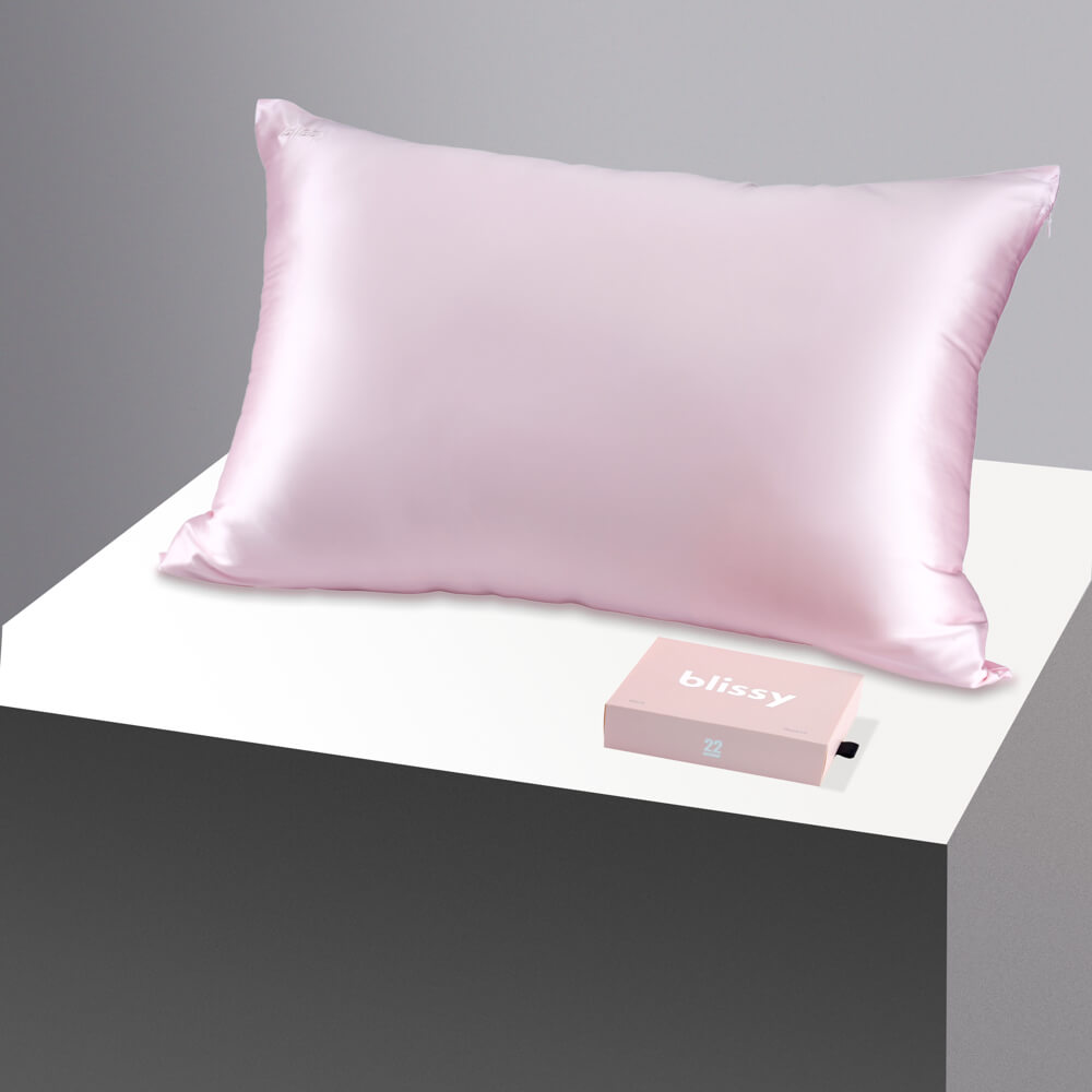 100% Pure Silk Pillowcase - Blush