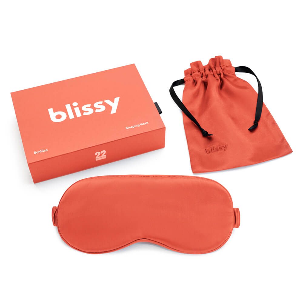Blissy Silk Sleep Mask 100 Mulberry 22Momme Sunrise