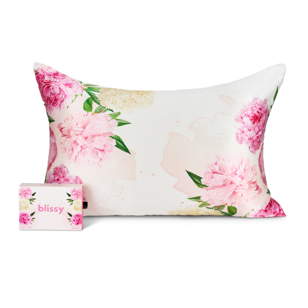 Blissy 100% Mulberry 22-Momme Silk Pillowcase - Zodiac Flower