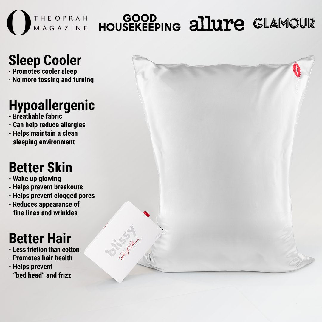 Blissy 100% Mulberry 22-Momme Silk Pillowcase - Marilyn 