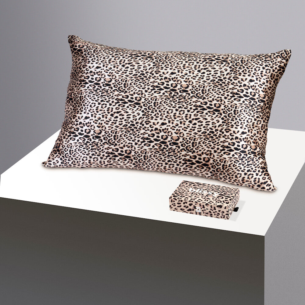 Slip NEW Queen Size Silk Pillowcase in Leopard Print Kitsch - Leopard Satin Pillowcase | Ulta Beauty main image 3