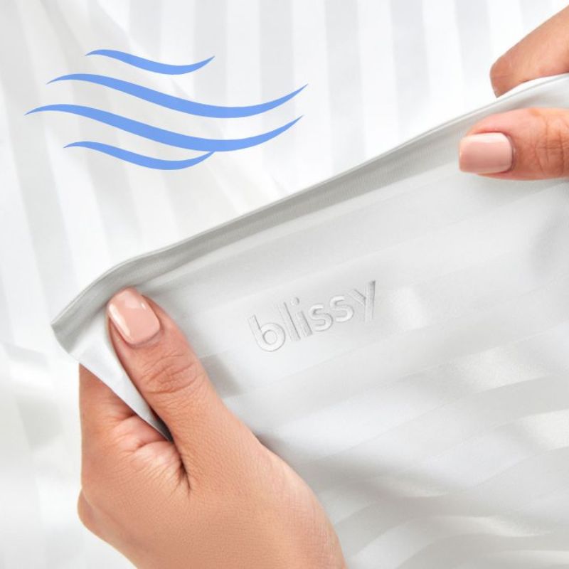 cooling pillowcase - silk pillowcase from blissy