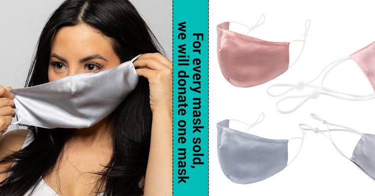 Introducing The New Blissy Silk Face Mask. We Donate One Mask For Every Mask Sold
