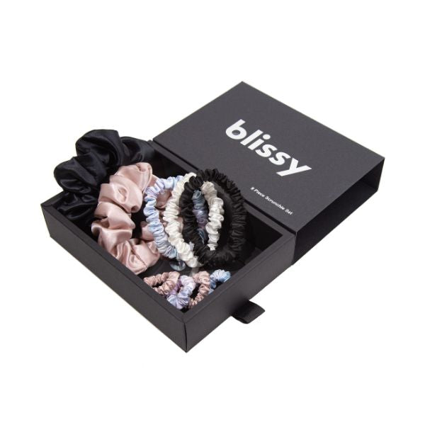 The Blissy 9-Piece Scrunchie Set: Your New Obsession