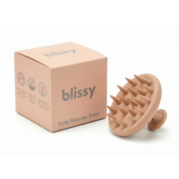 Blissy Nude Blissy Scalp Massage Brush – 22 Momme Mulberry Silk, 100% Silk