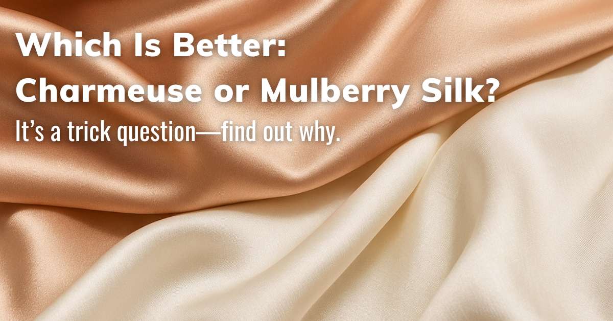 real mulberry silk vs charmeuse satin sleep mask comparison