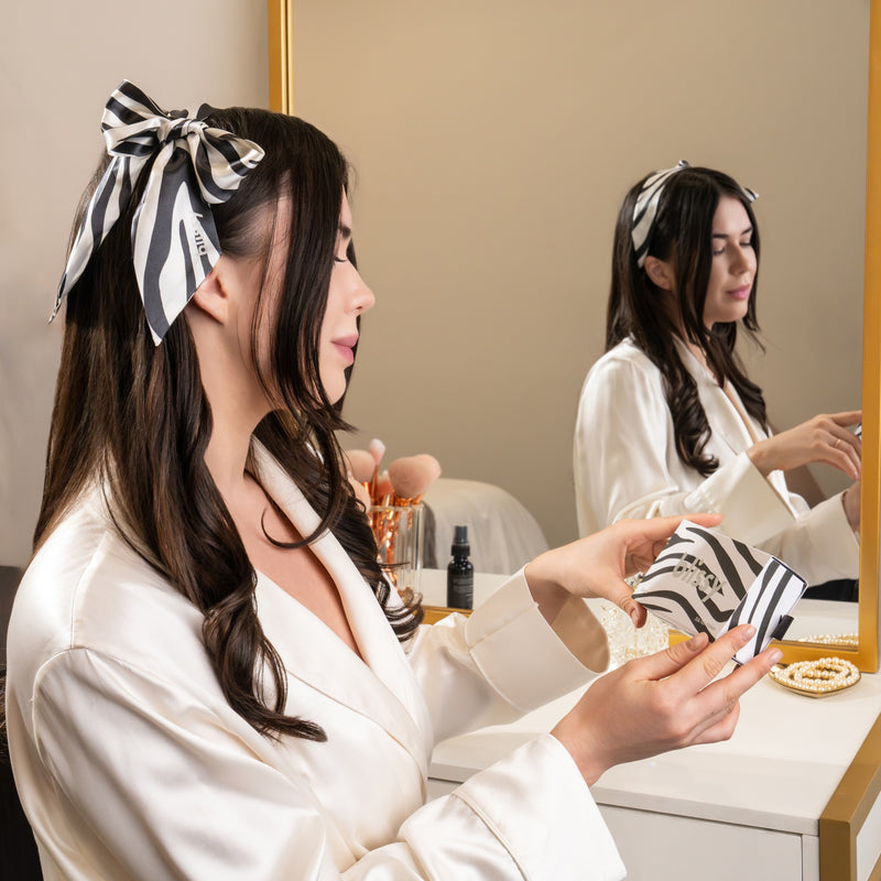 Blissy Hair Ribbon - Zebra