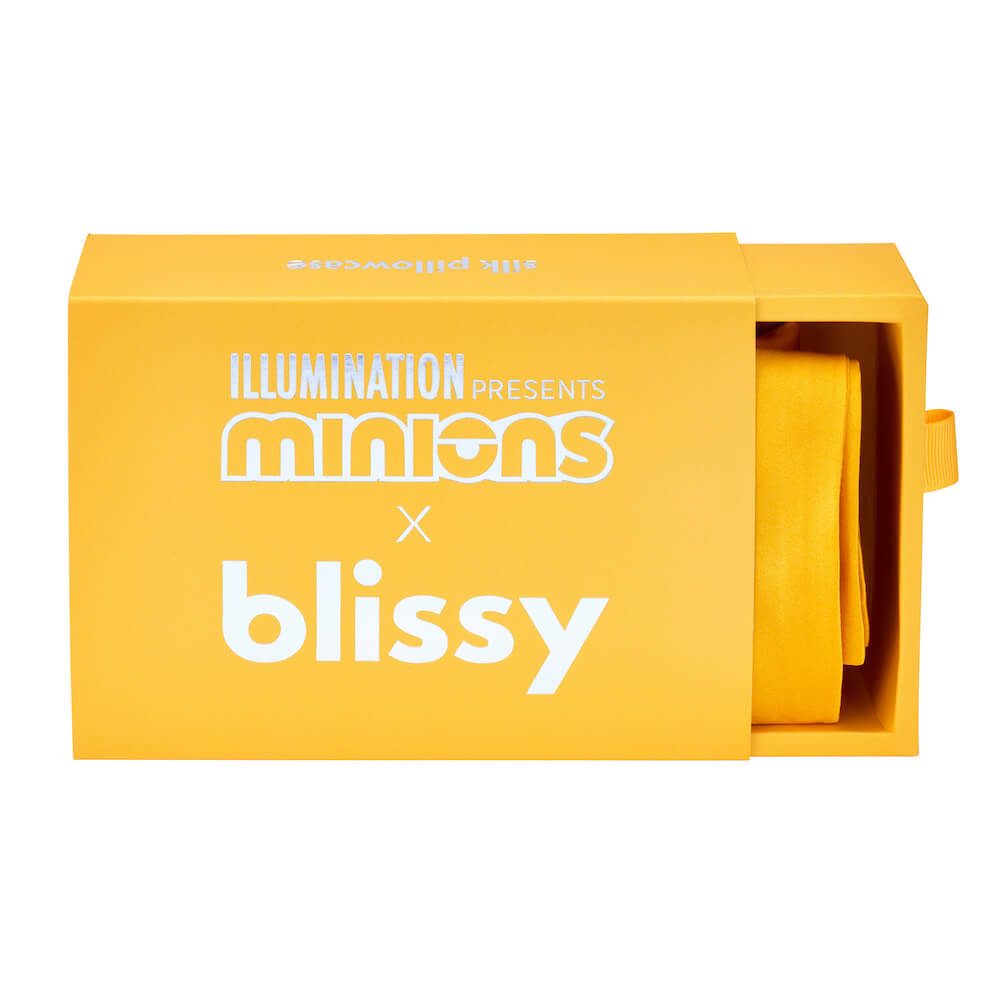 Blissy Sleepyhead Minion Silk Pillowcase Detail – King