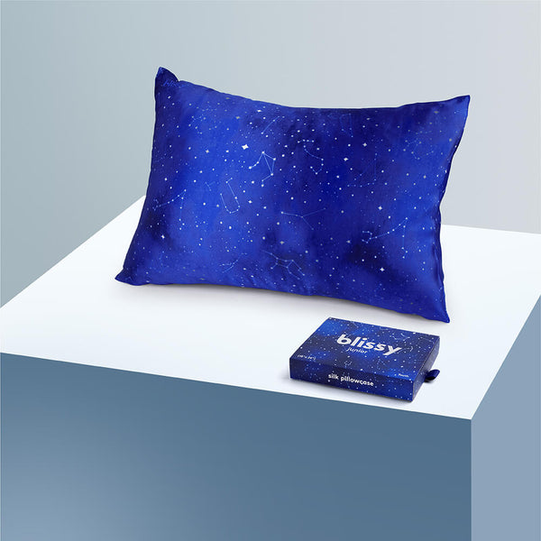 Blissy Queen Night Sky Pillowcase – 22 Momme Mulberry Silk, 100% Silk