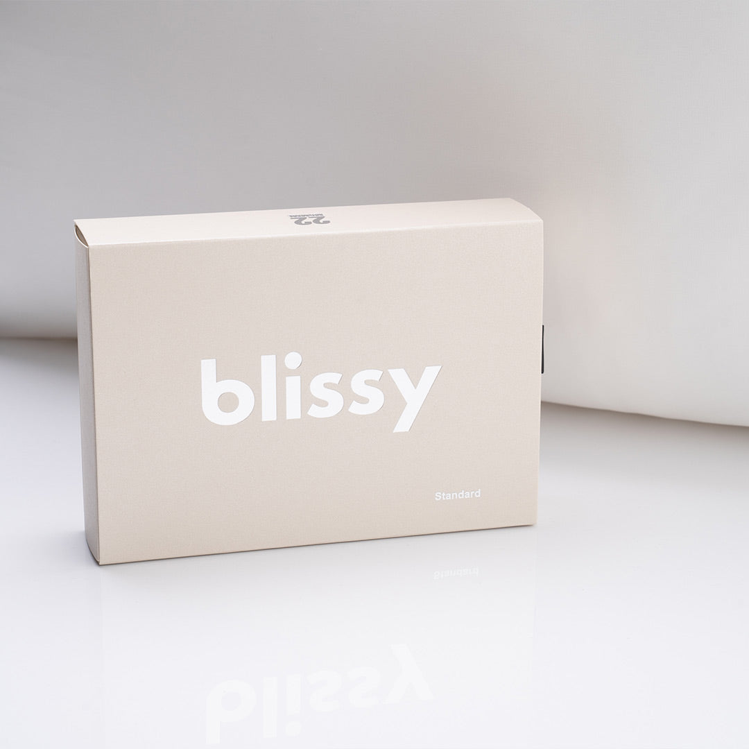 Blissy White Silk Pillowcase Detail – King
