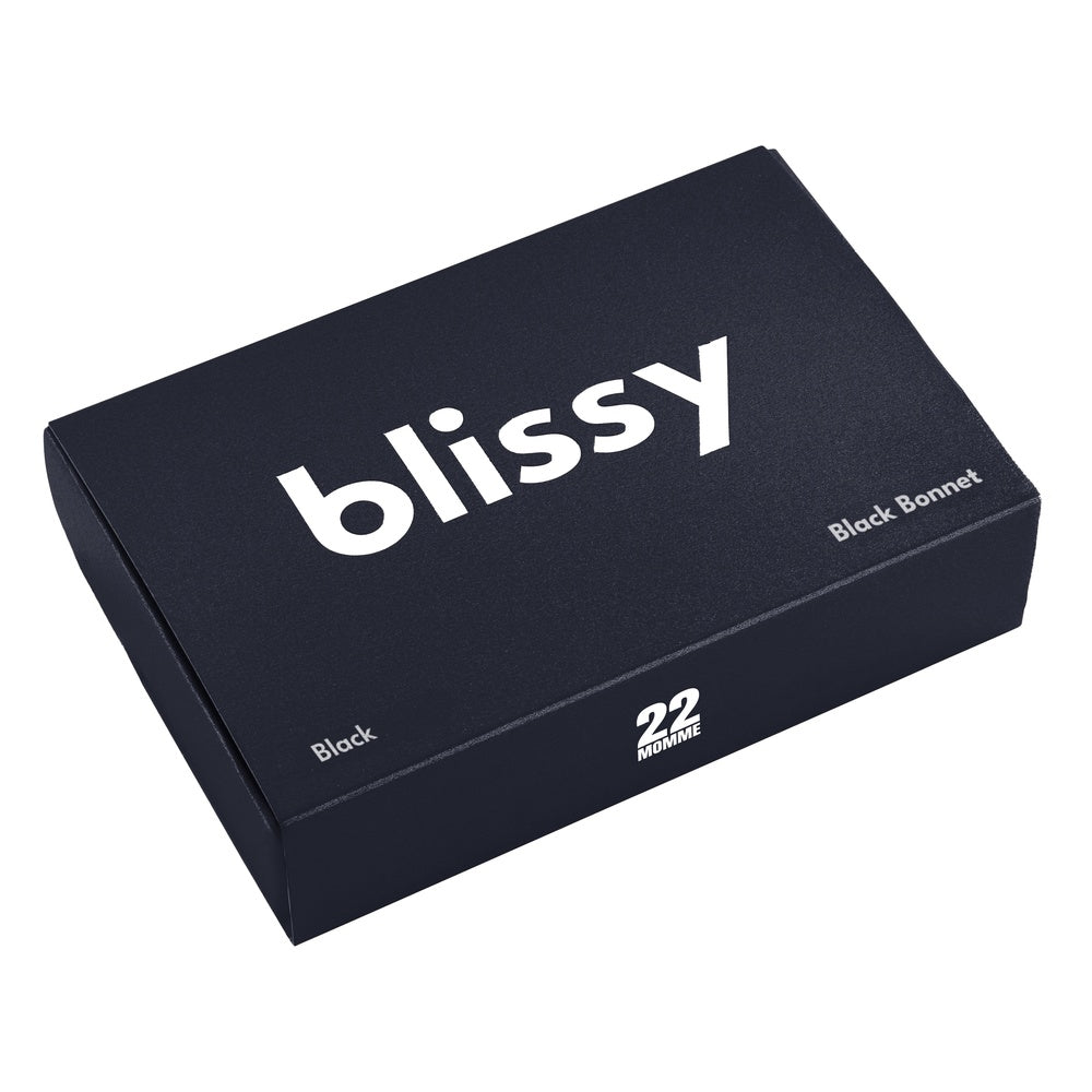 Blissy Black Silk Blissy Bow Bonnet Detail –