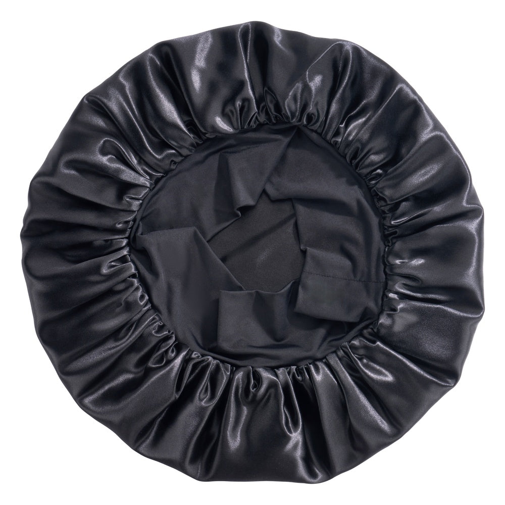 Blissy Mulberry Silk Blissy Halo Bonnet – Black