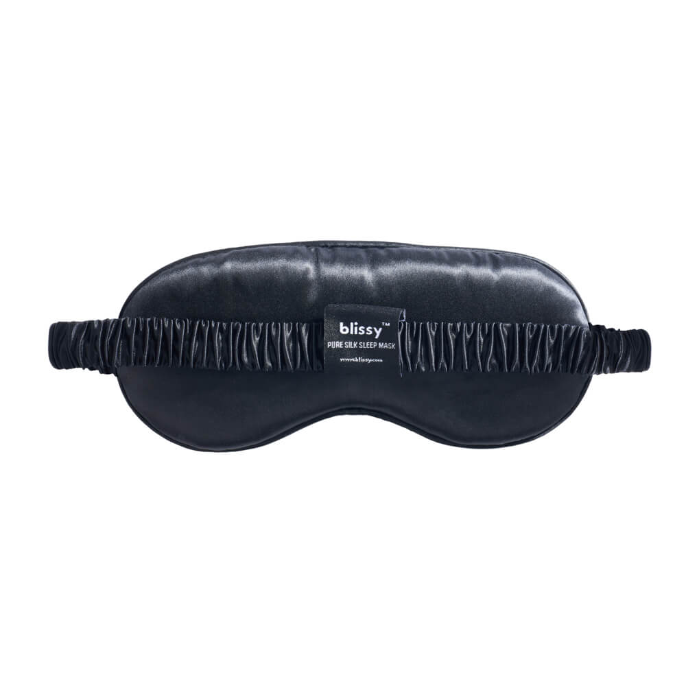 Blissy Mulberry Silk Sleep Mask – Black