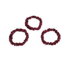 Load image into Gallery viewer, Blissy Skinny Scrunchies - Burgundy