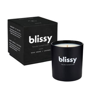 Blissy Candles - Woodsmoke & Leather