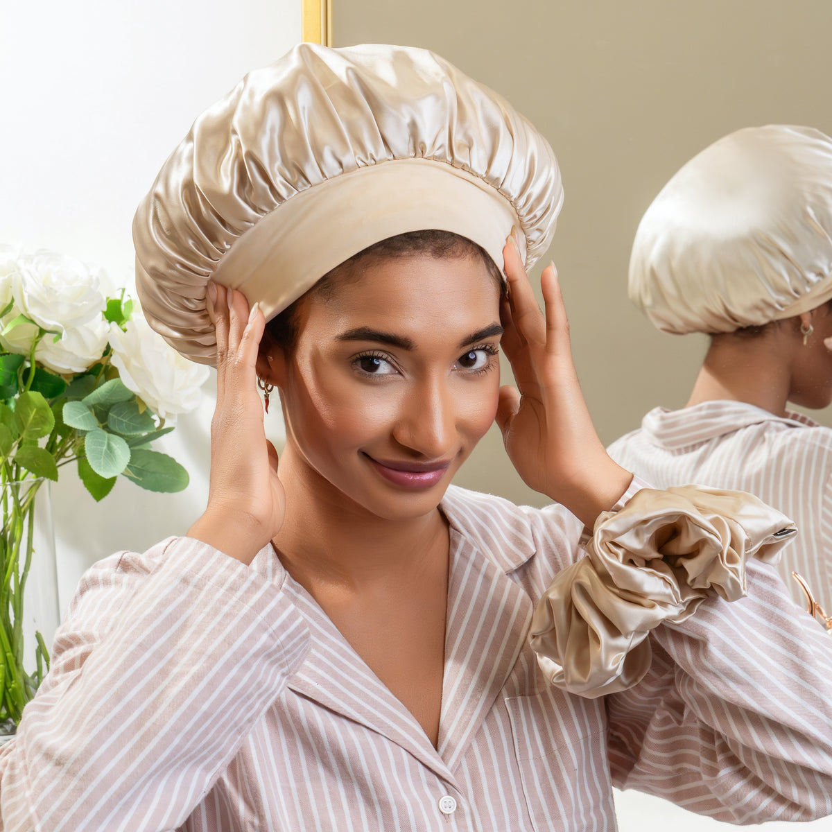100% Mulberry Silk Mulberry Silk Blissy Silk Halo Bonnet – Blissy