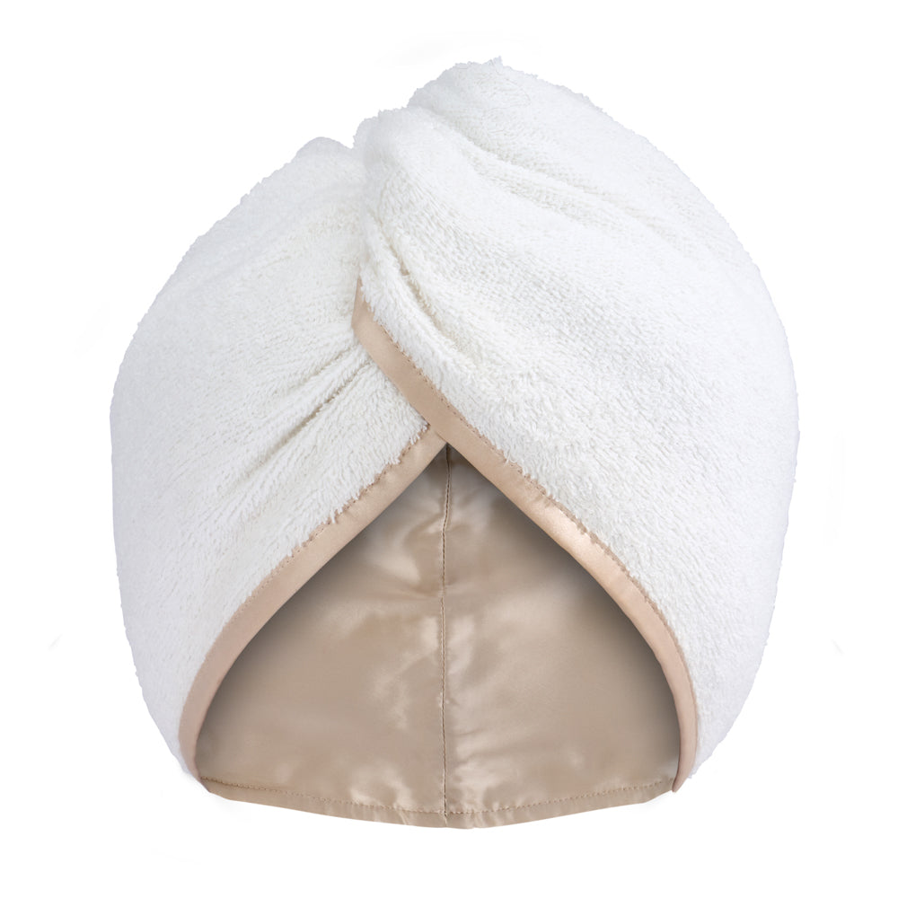 Blissy Champagne Reversible Towel – 22 Momme Mulberry Silk, 100% Silk