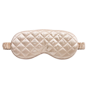 Sleep Mask - Champagne - Diamond Quilted