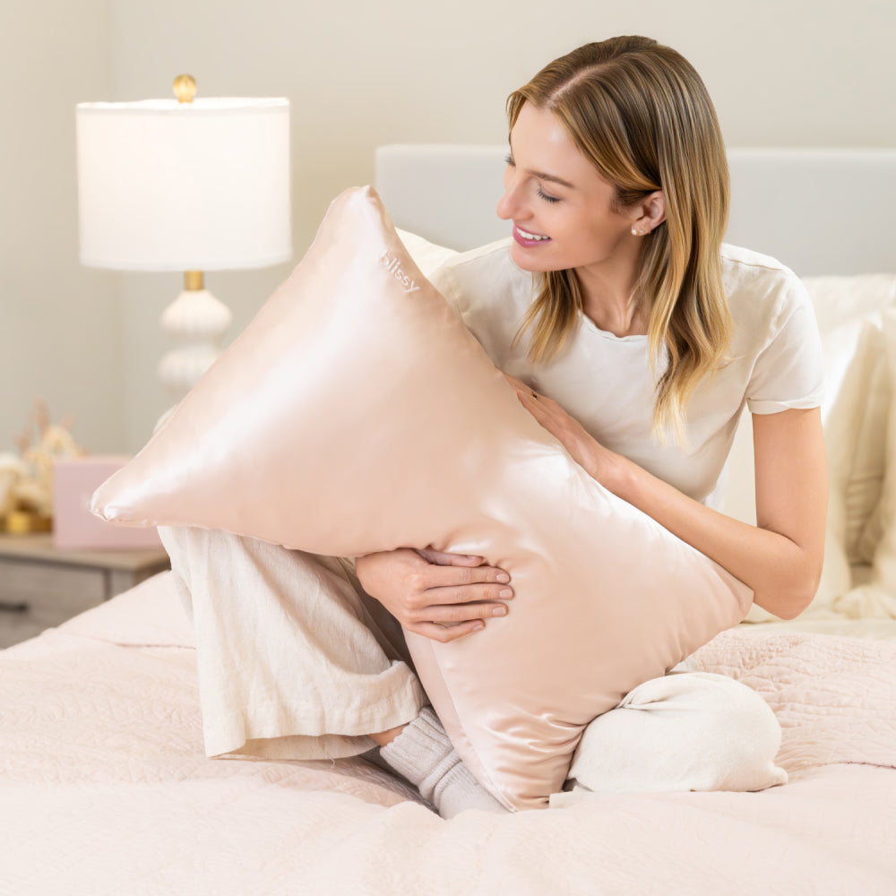 King Pink Crescent Pillowcase – Blissy Premium Silk