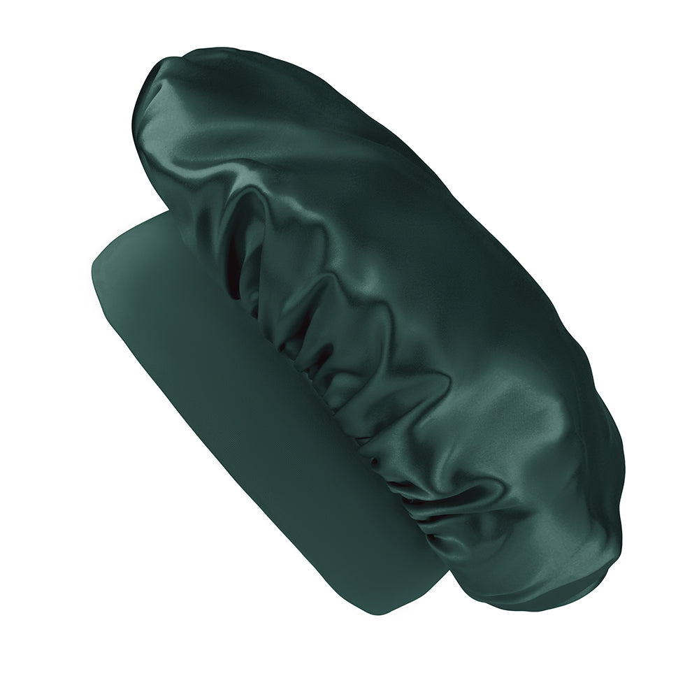 Blissy Emerald Silk Blissy Halo Bonnet Detail –