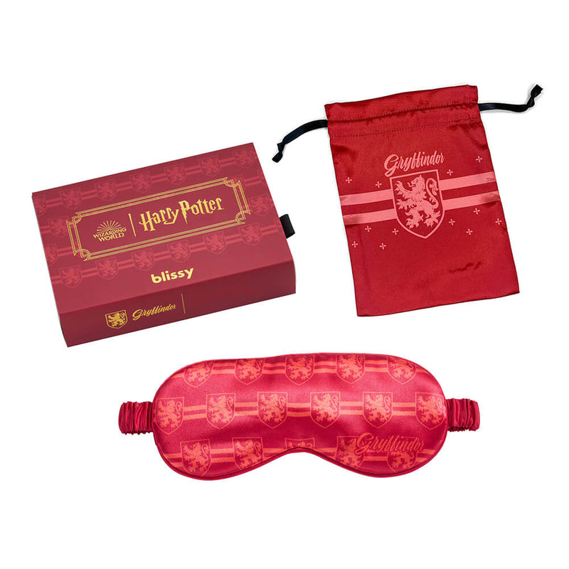 Sleep Mask - Harry Potter - Gryffindor™ - Blissy Harry Potter Sleep Mask – 22 Momme Mulberry Silk, 100% Silk