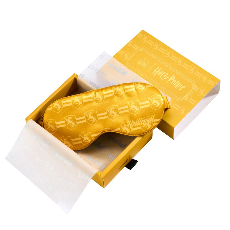 Blissy Silk Sleep Mask - 100% Mulberry 22-Momme - Hufflepuff