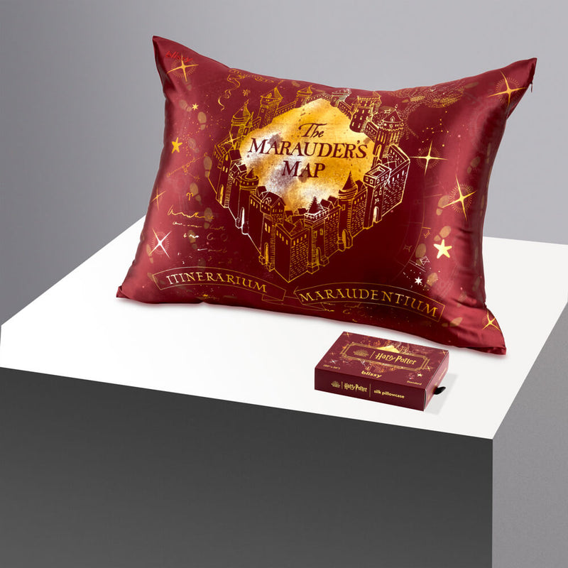 Pillowcase - Harry Potter - Marauder’s Map™ - Standard - Blissy Silk Pillowcase Mulberry Silk Harry Potter – Blissy