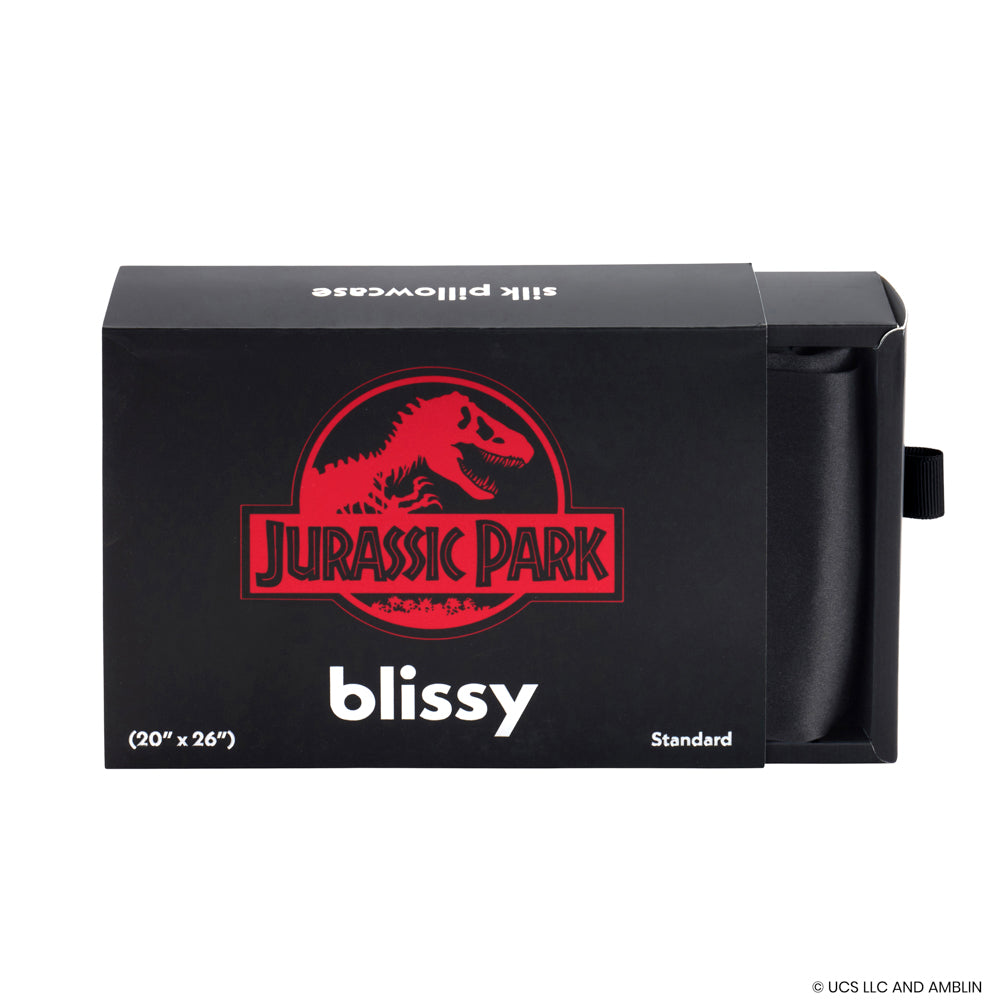 Jurassic Park™ Pillowcase Close-Up – Blissy 22 Momme Silk