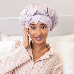 Blissy Bow Bonnet - Lavender