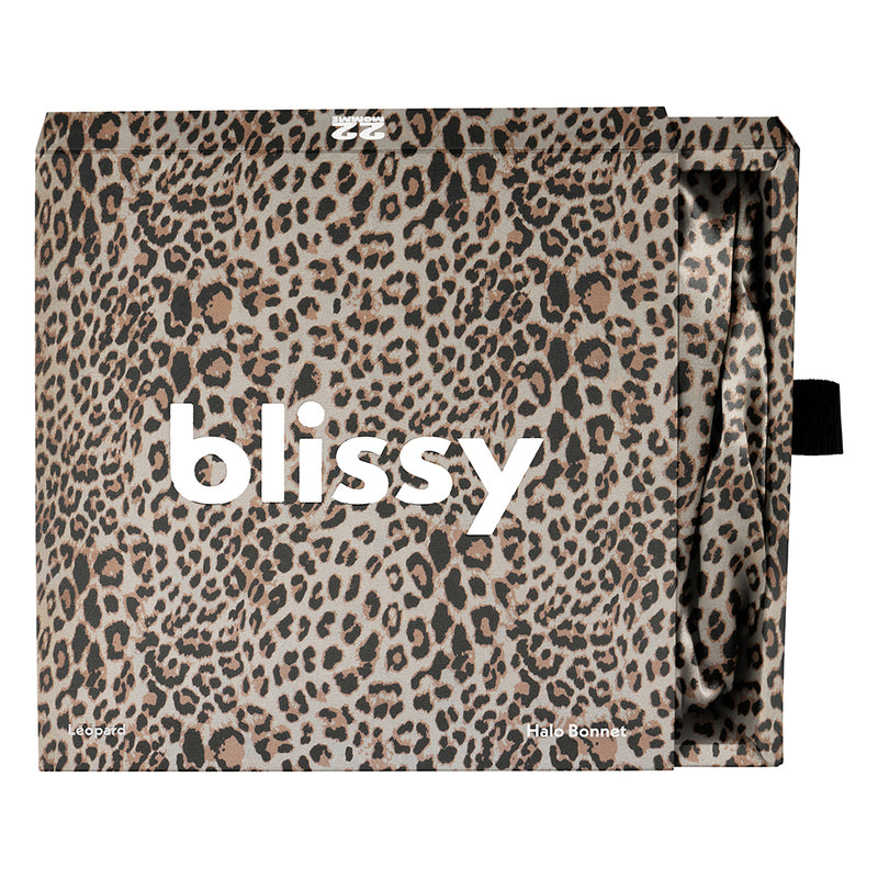 Leopard Blissy Halo Bonnet – Blissy Premium Silk