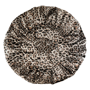 Blissy Leopard Blissy Halo Bonnet Lifestyle – Mulberry Silk