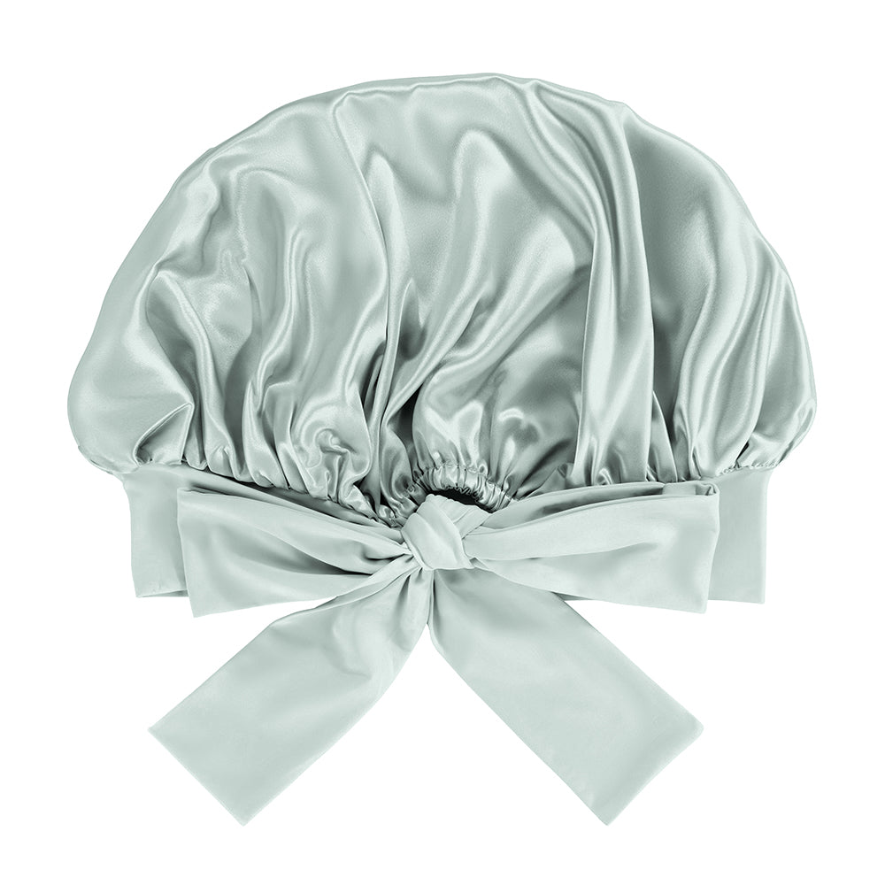 Blissy Matcha Blissy Bow Bonnet Lifestyle – Mulberry Silk