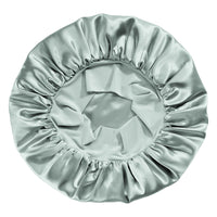 Matcha Blissy Halo Bonnet Close-Up – Blissy 22 Momme Silk