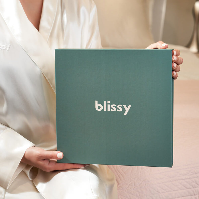 Blissy Matcha Dream Set - 100% Mulberry 22-Momme Silk Pillowcase - Queen