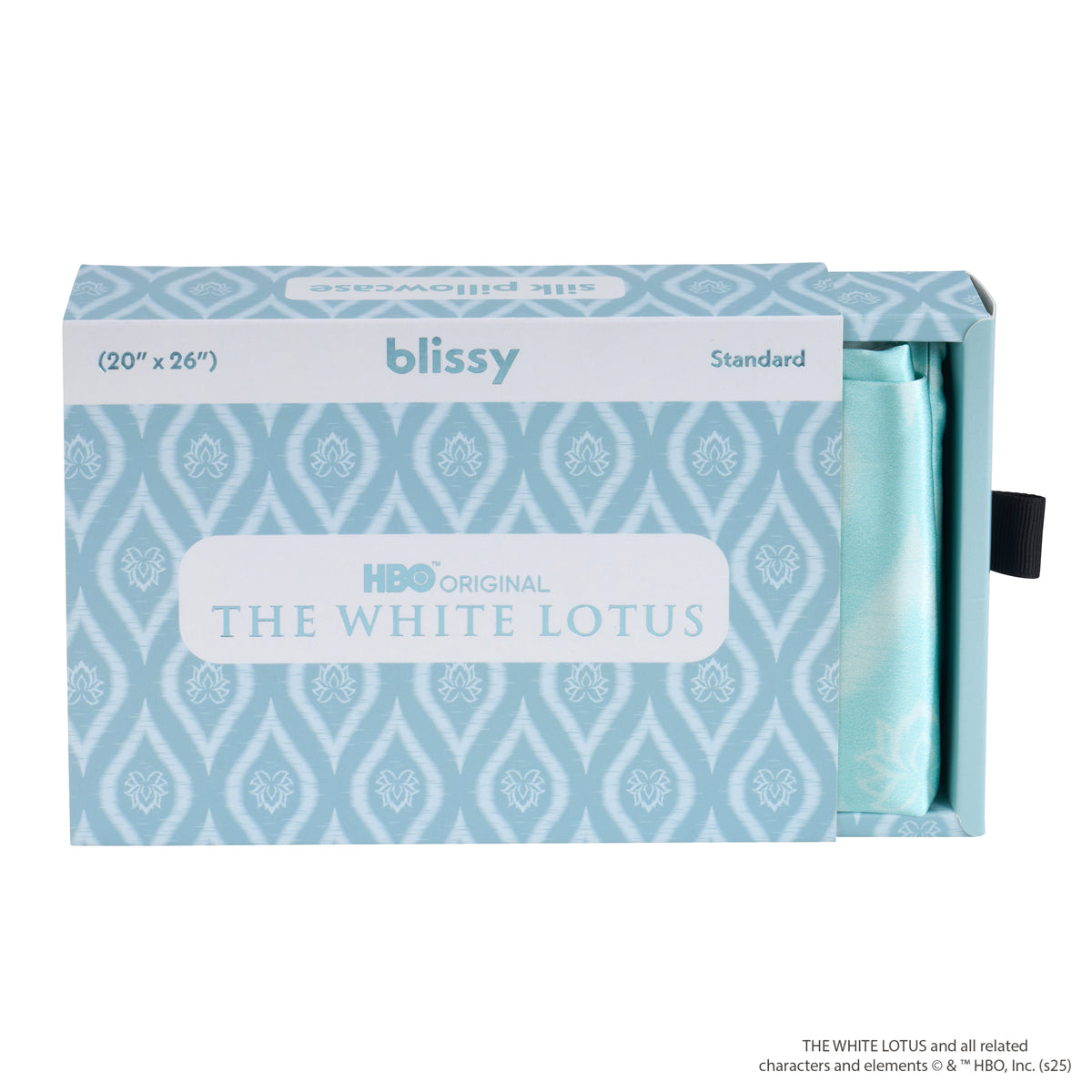 White Lotus Pillowcase Close-Up – Blissy 22 Momme Silk