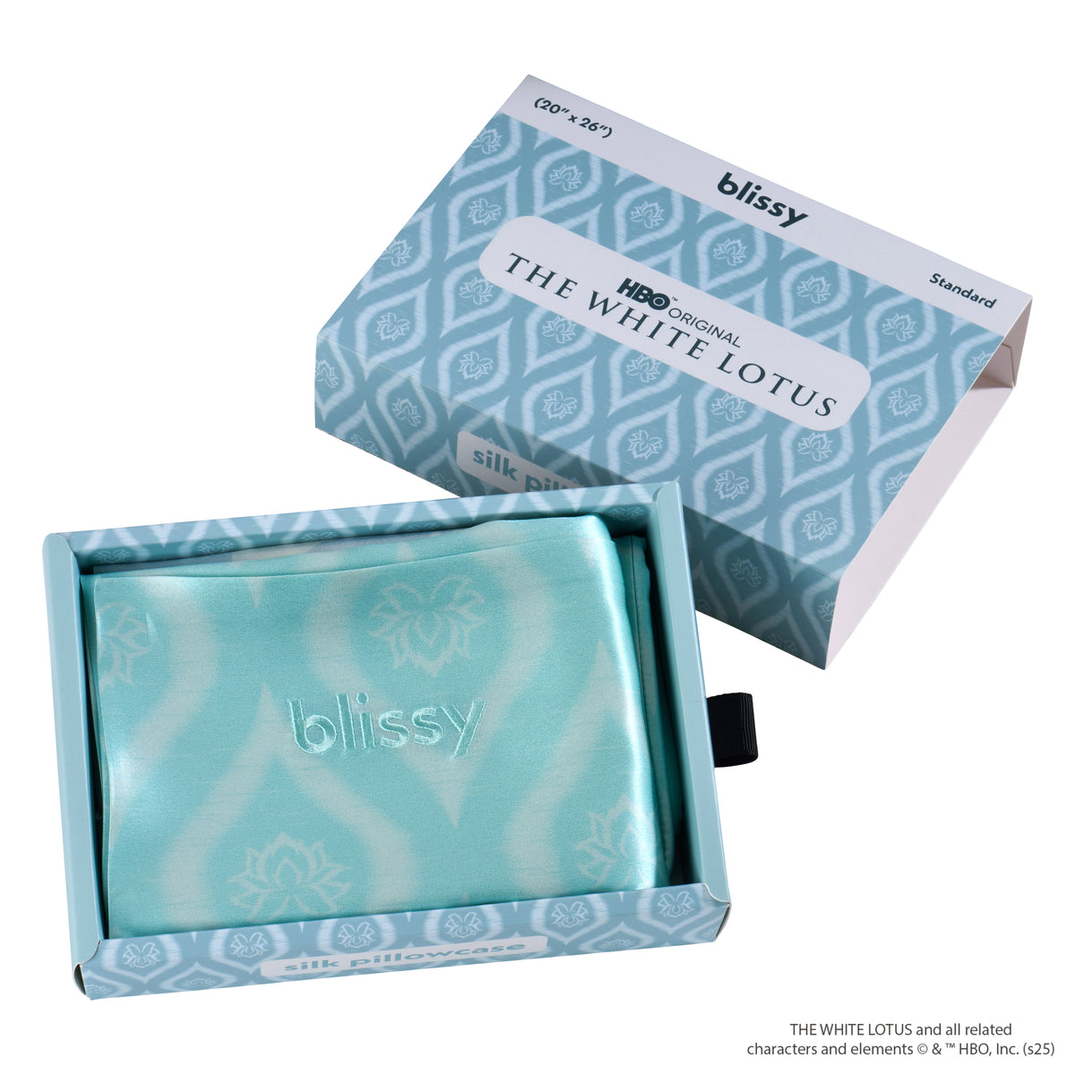 Blissy Mulberry Silk Pillowcase – White Lotus King