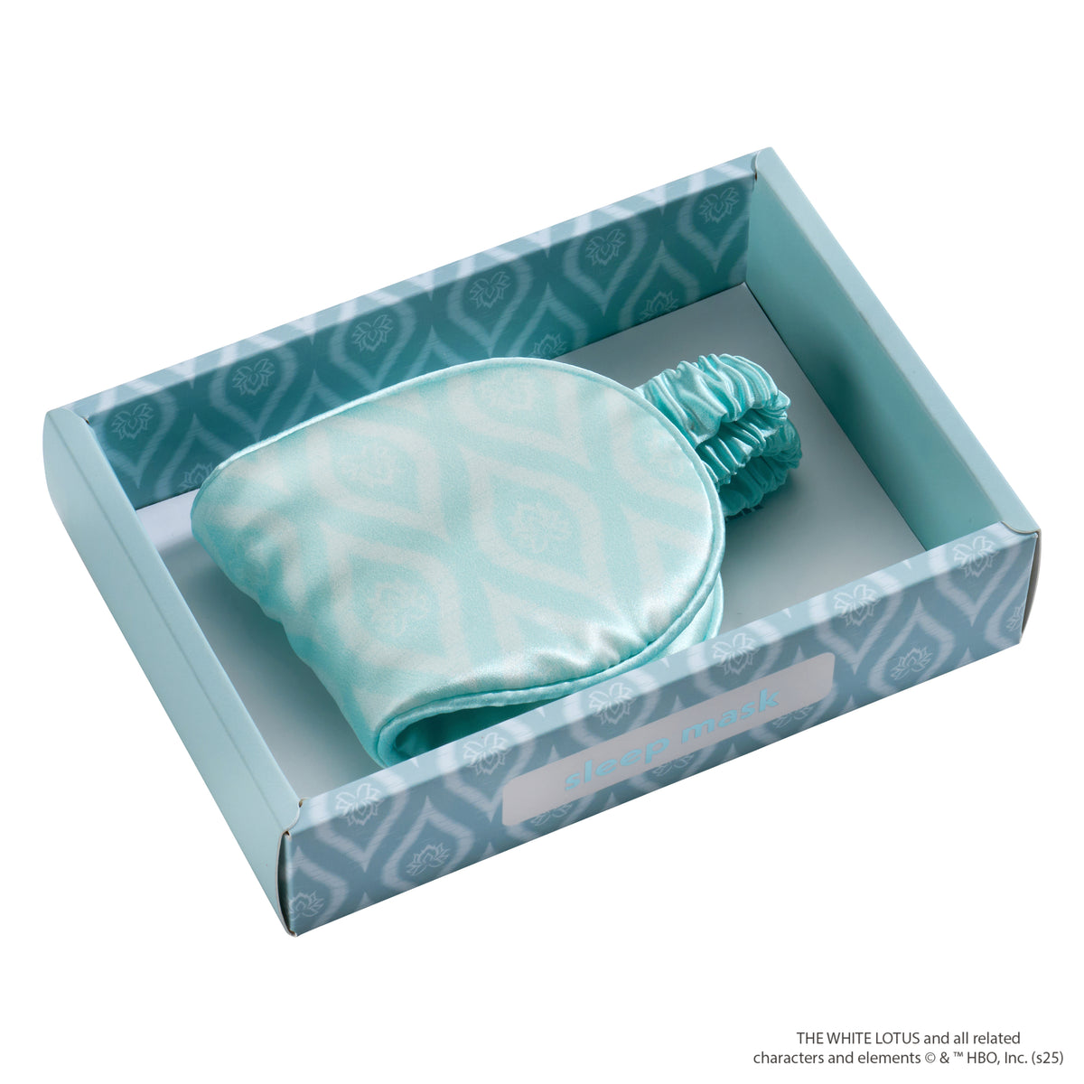 White Lotus Sleep Mask Close-Up – Blissy 22 Momme Silk