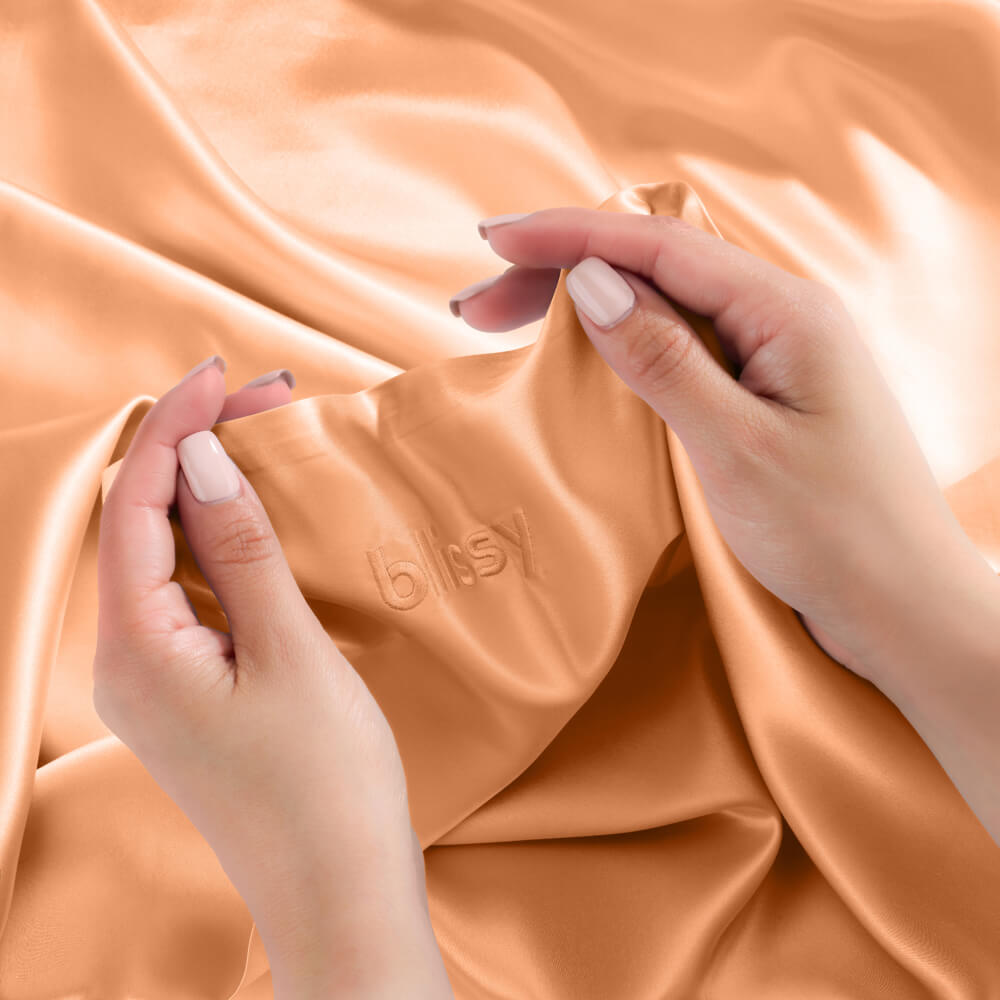 Blissy Mulberry Silk Pillowcase – Peach Standard