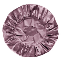 Plum Blissy Halo Bonnet Close-Up – Blissy 22 Momme Silk