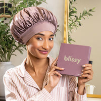 Blissy Mulberry Silk Blissy Halo Bonnet – Plum