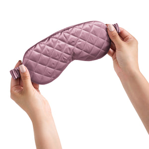 Sleep Mask - Plum - Diamond Quilted