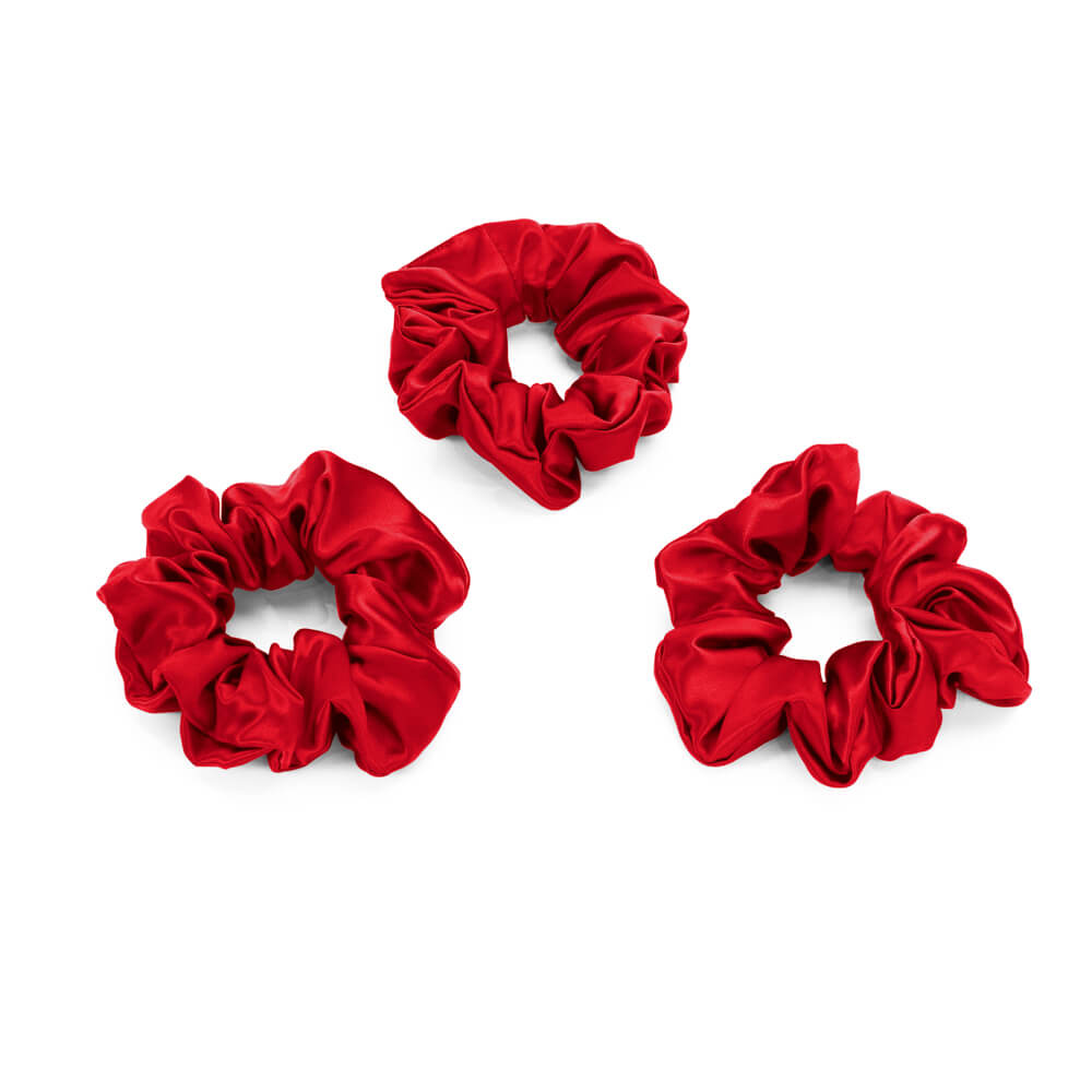 Blissy Red Silk Blissy Scrunchies Detail –