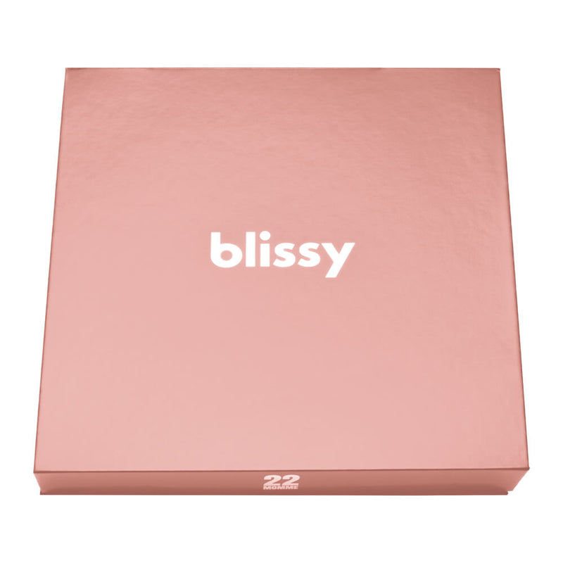 Blissy Rose Gold Dream Set - 100% Mulberry 22-Momme Silk Pillowcase ...