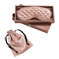 Sleep Mask - Rose Gold - Diamond Quilted