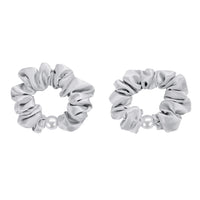 Blissy Pearl Scrunchies - Silver