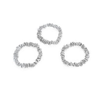 Blissy Skinny Scrunchies - Silver