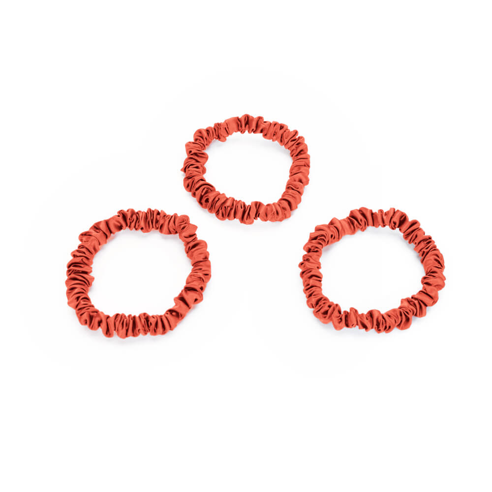 Blissy Sunrise Blissy Skinny Scrunchies Lifestyle – Mulberry Silk