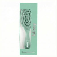 Blissy Teal Silk Blissy Detangling Brush Detail –