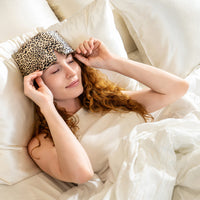 Sleep Mask - Leopard - Weighted