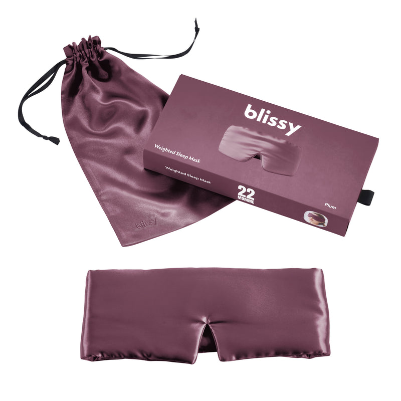 Sleep Mask - Plum - Weighted